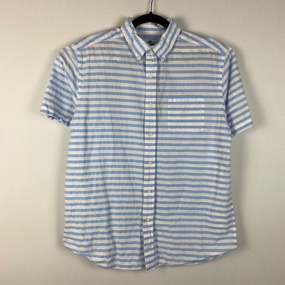Southern Tide Mens M Classic Fit Short Sleeve Button Up Shirt Cotton Linen - Picture 1 of 8